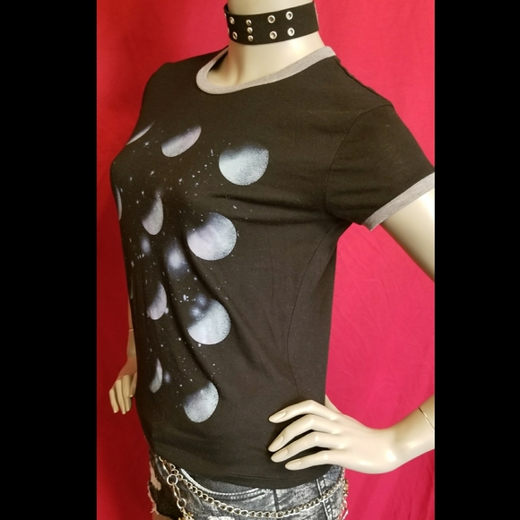 ‼️SOLD‼️ Phases of the Moon Graphic Tee - Picture 3 of 5